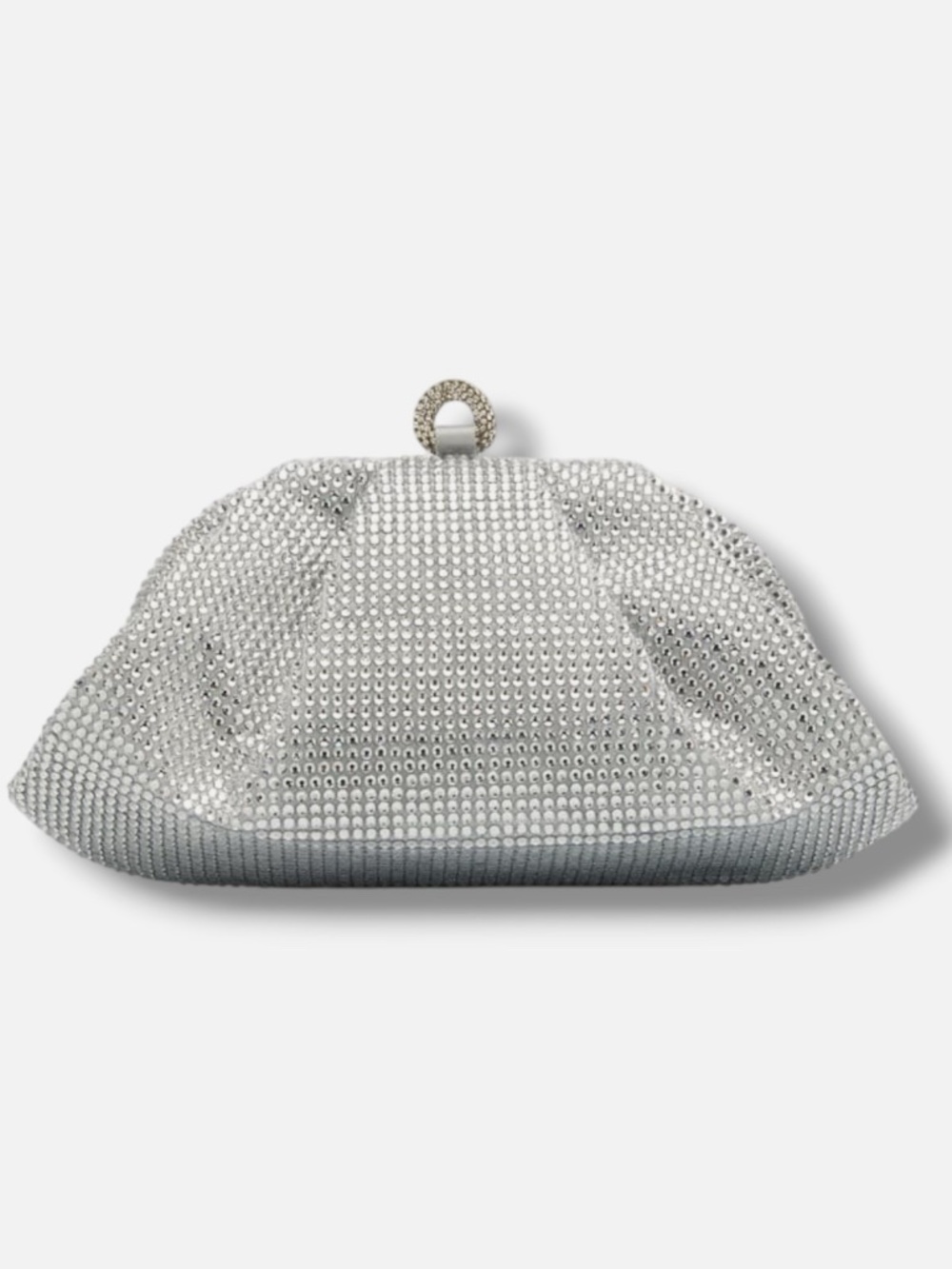 Judith Leiber Gemma Pleated Crystal Clutch Bag